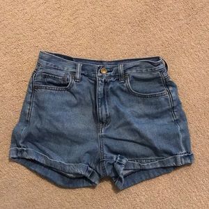 Blue Denim Shorts American Eagle Mom Short